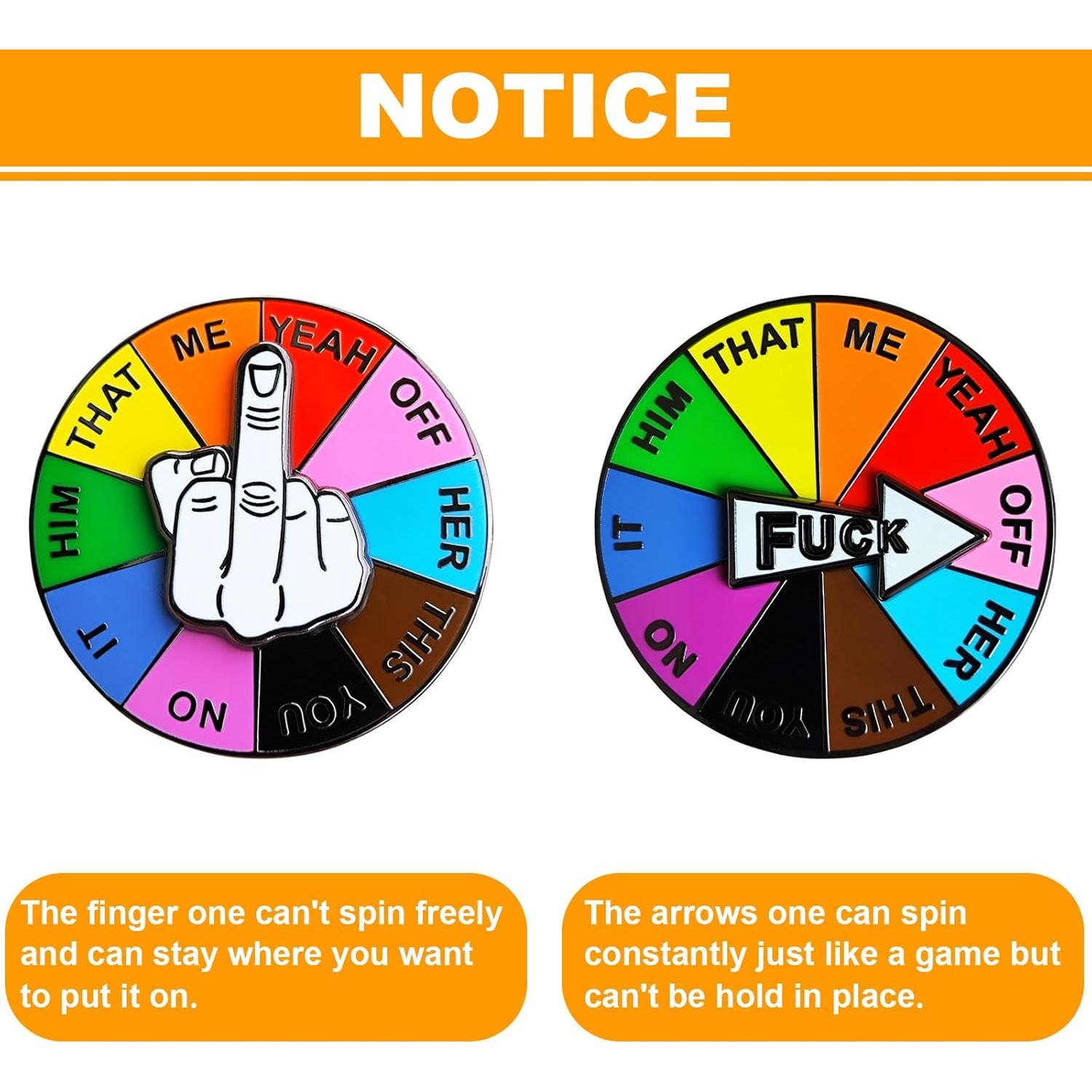 Pin Giratorio de Esmalte Arturbo Rueda de Suerte 360°