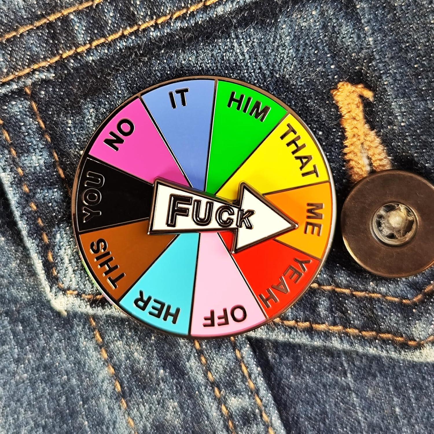 Pin Giratorio de Esmalte Arturbo Rueda de Suerte 360°