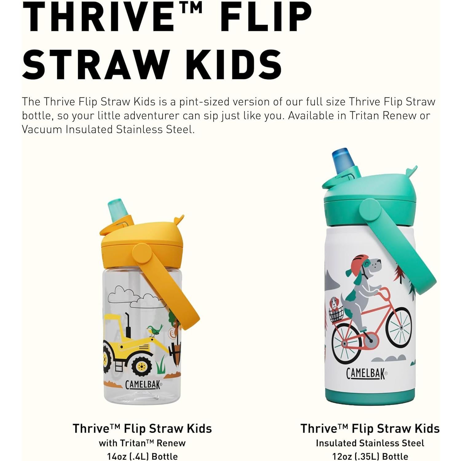 Botella de Agua Acero Inoxidable CamelBak Thrive 350ml Niños