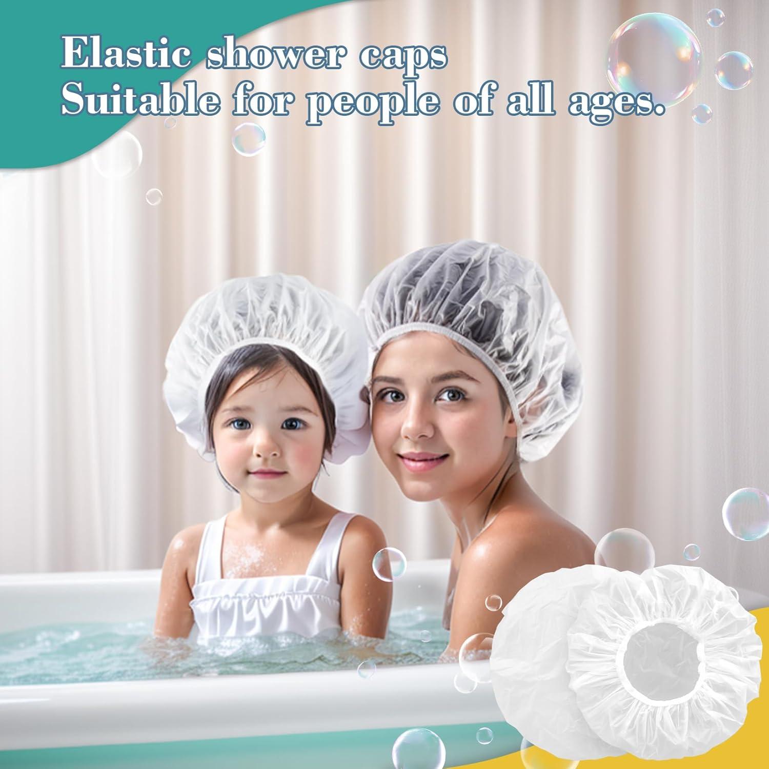 Gorro de Ducha Reutilizable MAQIHAN Impermeable 30cm - 6PCS