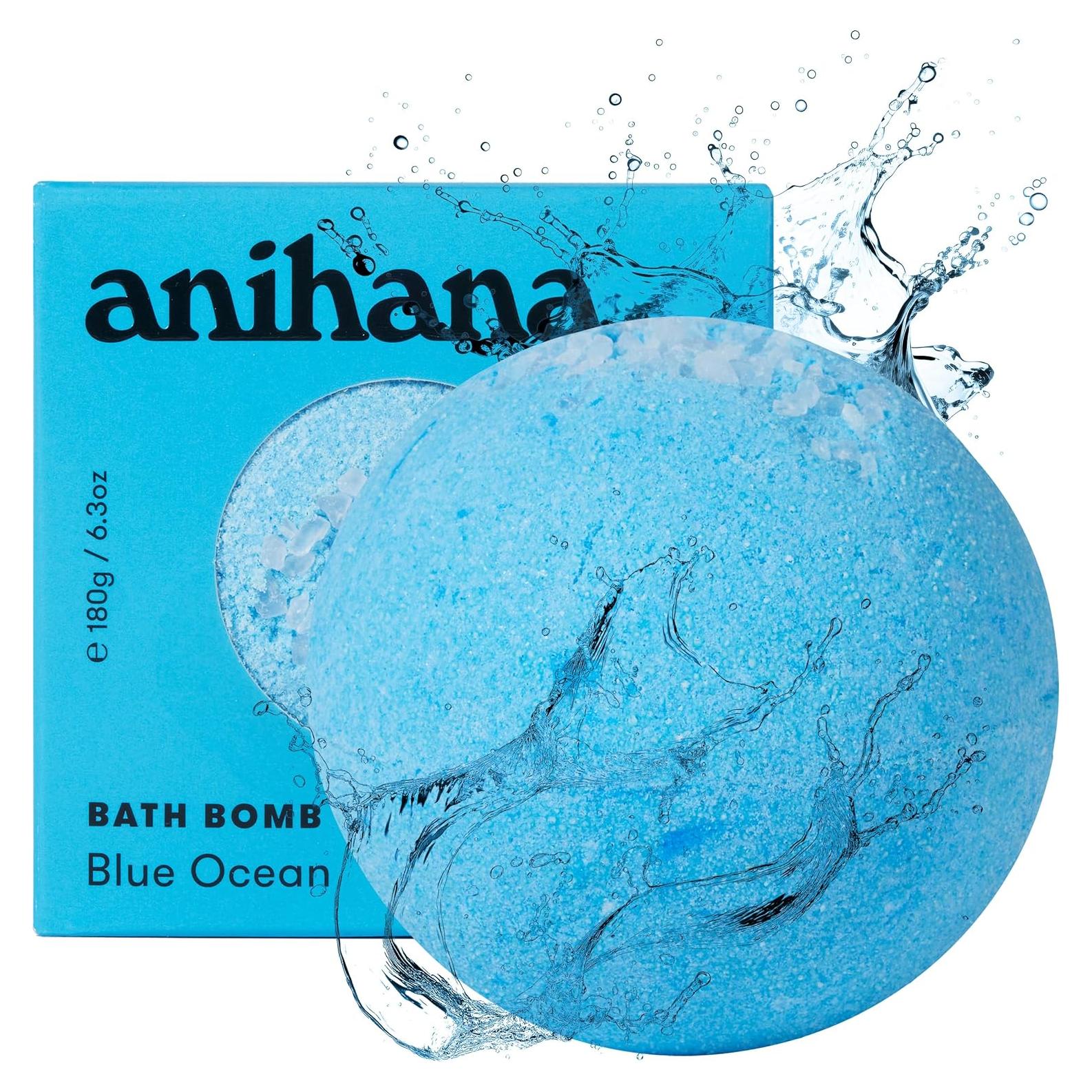 Bomba de Baño Anihana Océano Azul 178.57 g Hecha a Mano