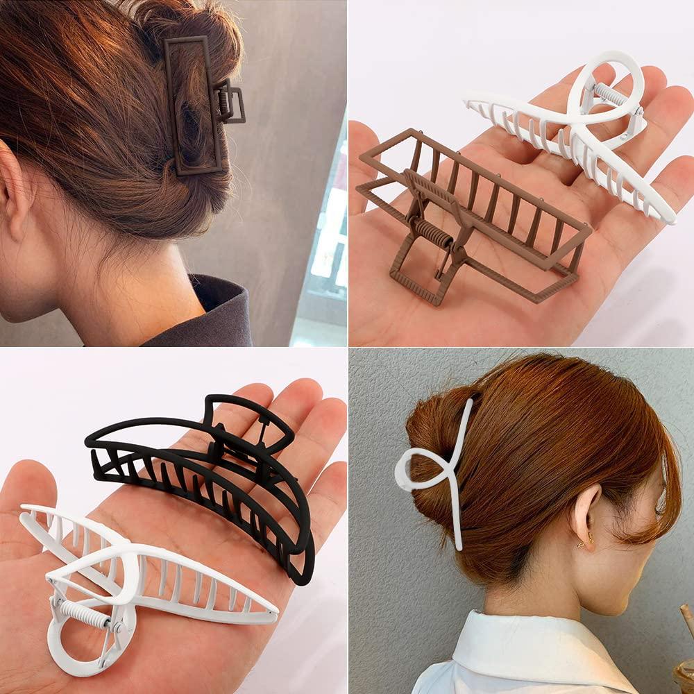 Pinzas de metal grandes ANBALA para cabello grueso y largo - 5 colores