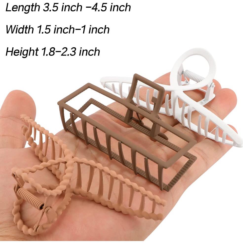 Pinzas de metal grandes ANBALA para cabello grueso y largo - 5 colores