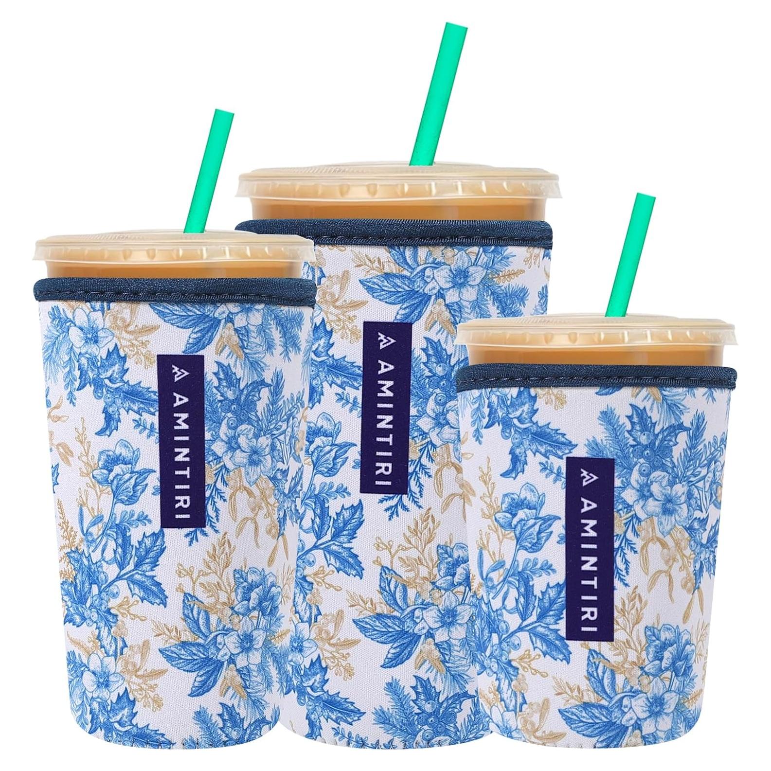 Paquete de 3 Mangas Reutilizables Amintiri para Vasos 16-32 oz