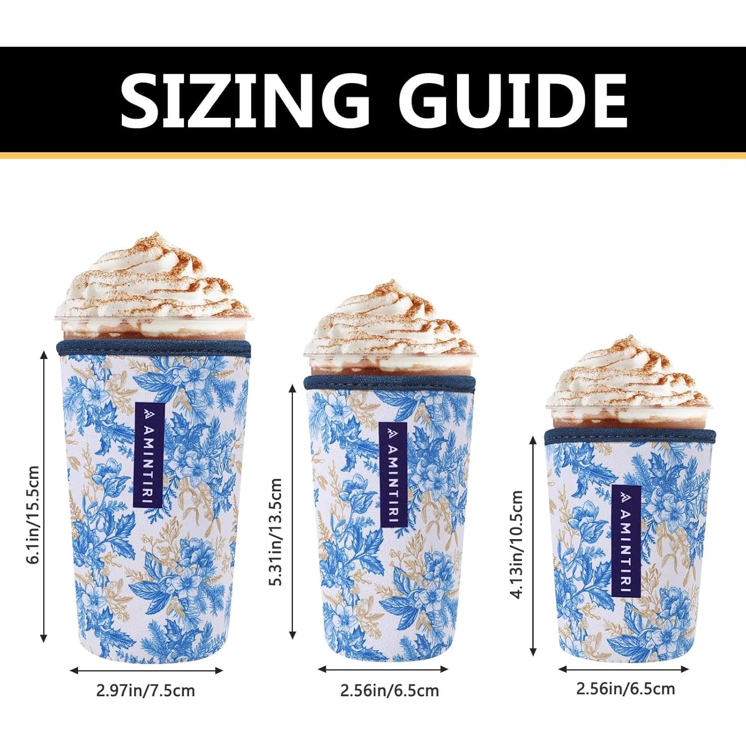 Paquete de 3 Mangas Reutilizables Amintiri para Vasos 16-32 oz