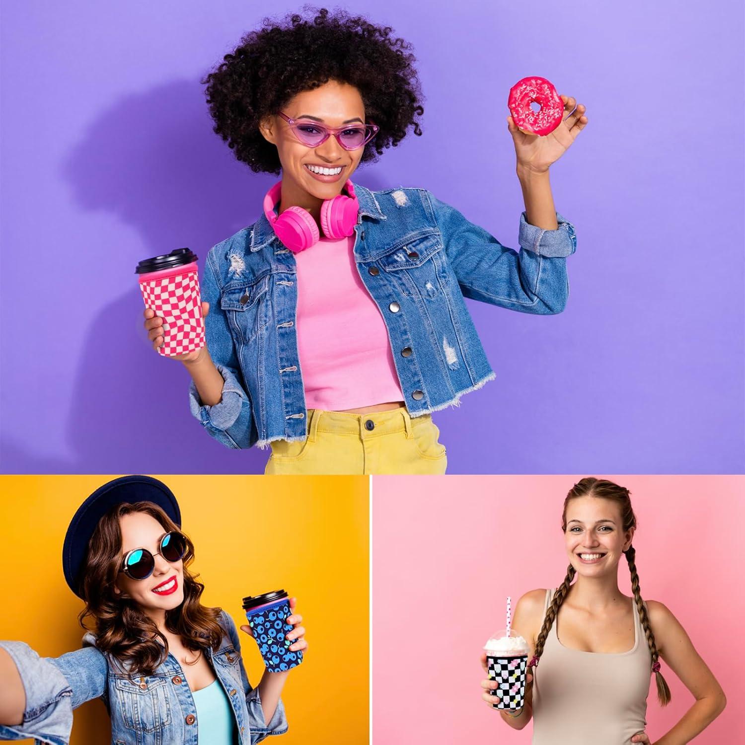 Paquete de 3 Mangas Reutilizables Amintiri para Vasos 16-32 oz