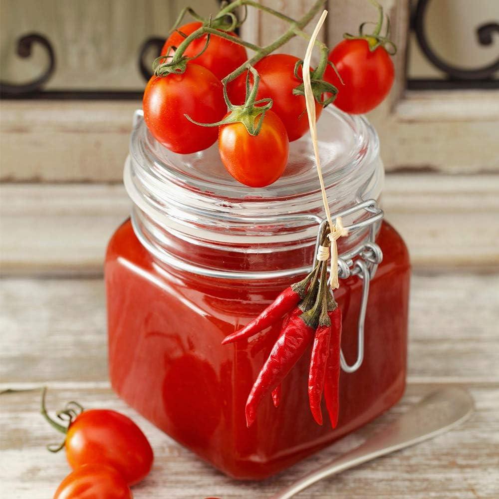 Tarros de Especias de Vidrio 118ml - Paquete de 12 con Tapa Hermética