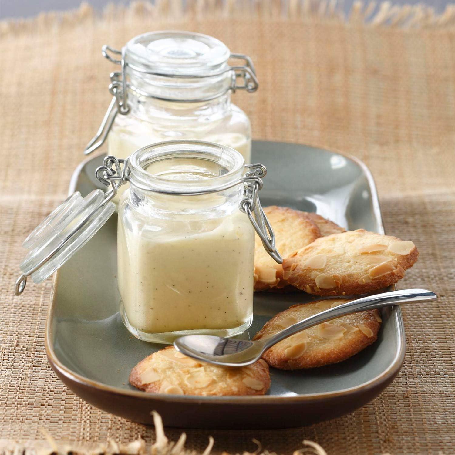 Tarros de Especias de Vidrio 118ml - Paquete de 12 con Tapa Hermética