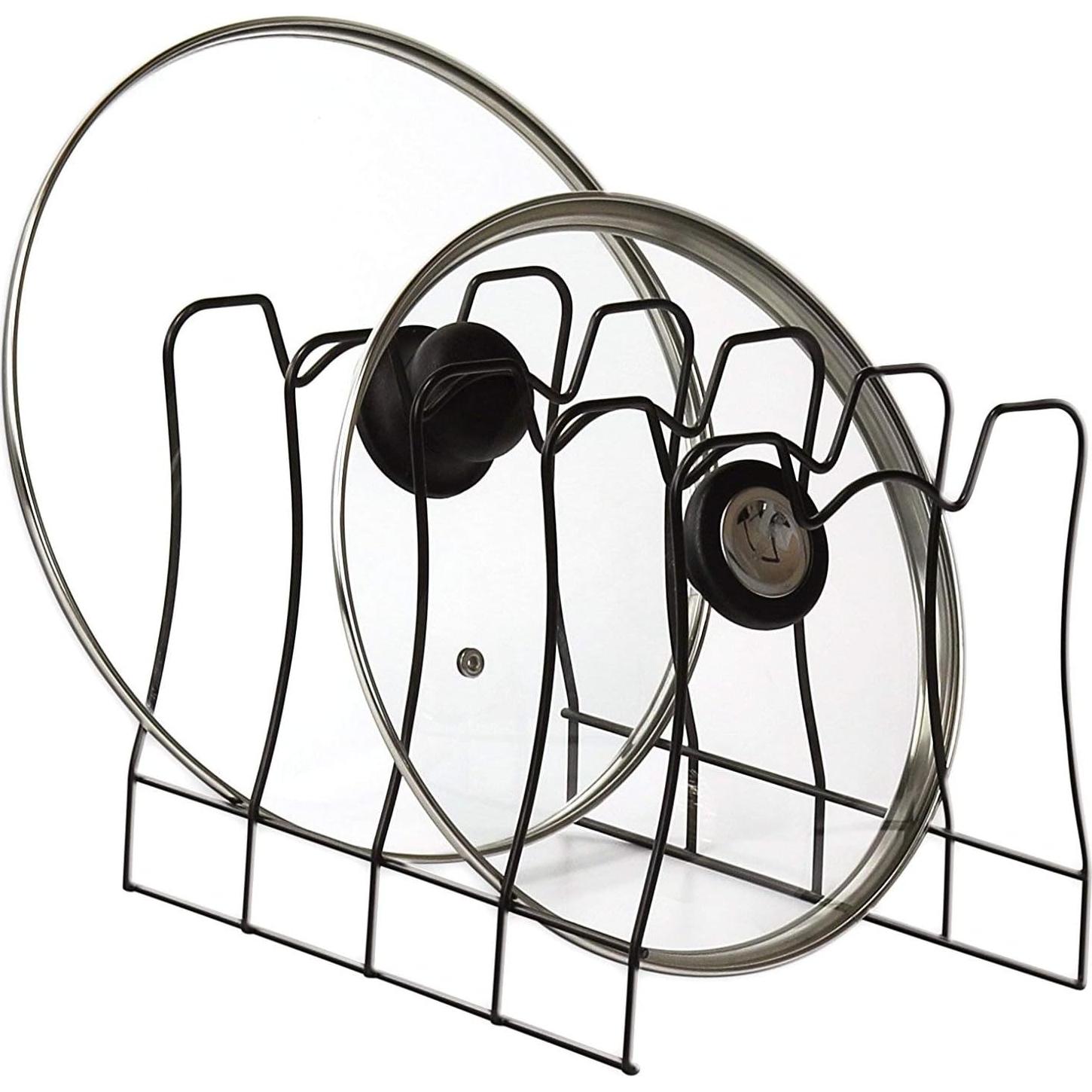 Organizador de Sartenes SimpleHouseware 4 Compartimentos Bronce