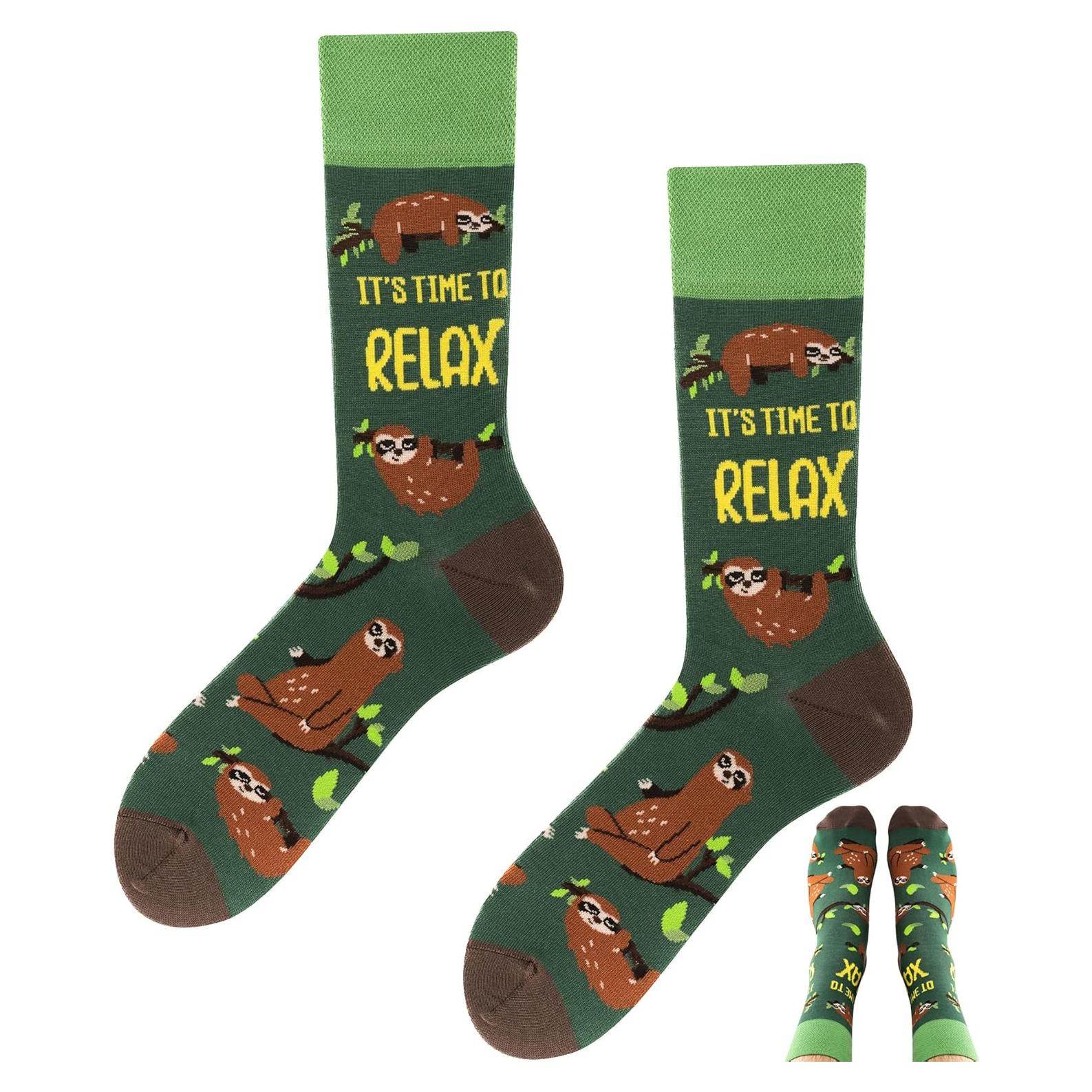 Calcetines Divertidos TODO para Hombres y Mujeres - Grande