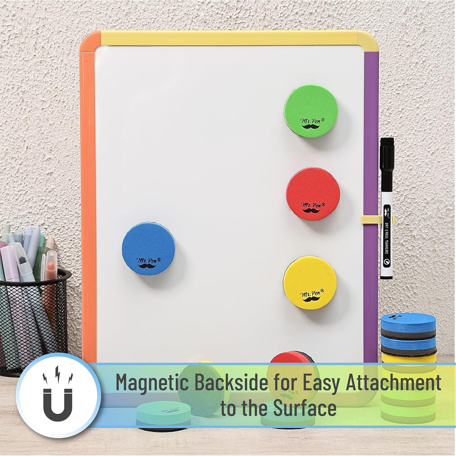 Borradores de Pizarra Blanca Mr. Pen Mini 24 Piezas Coloridos