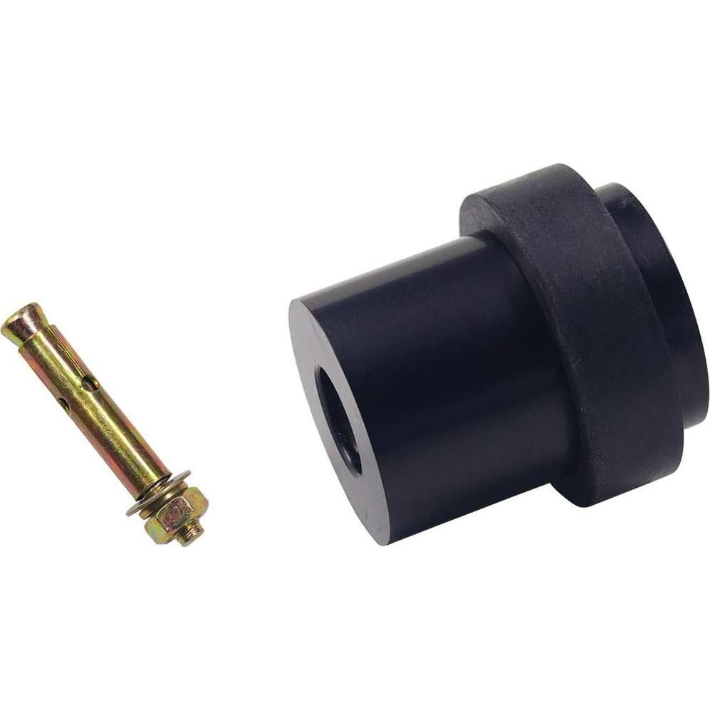 Tope de puerta ONLEE cilíndrico de acero inoxidable negro