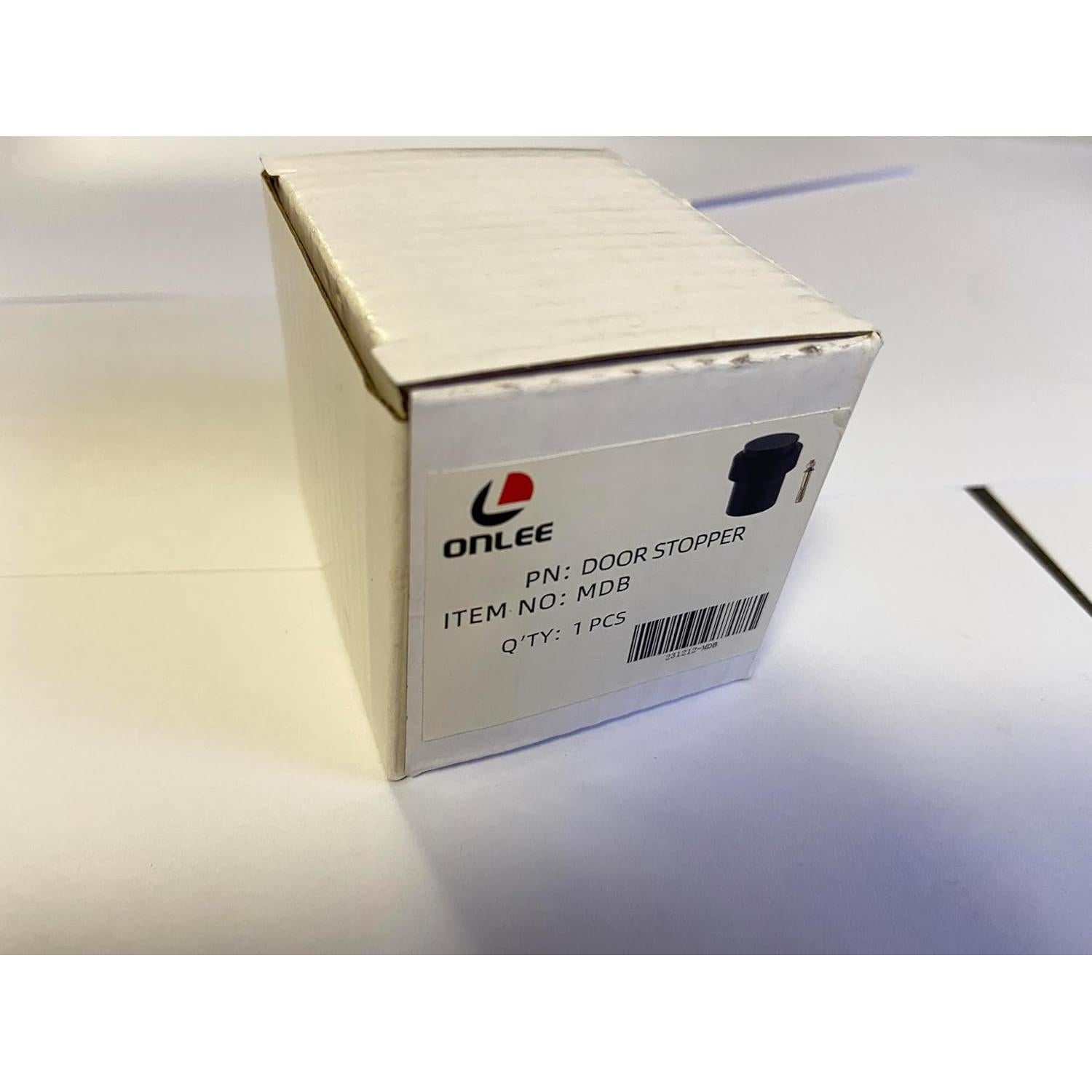 Tope de puerta ONLEE cilíndrico de acero inoxidable negro