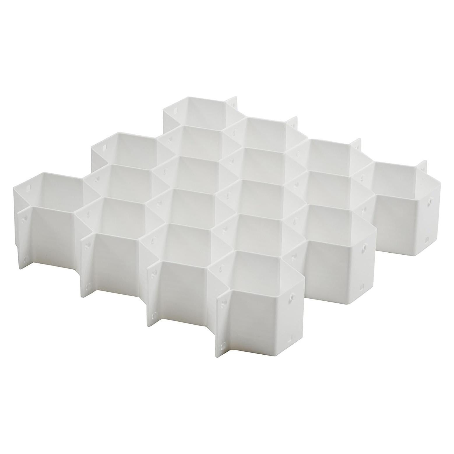 Organizador de Cajones Honeycomb Whitmor - Blanco - Set de 3