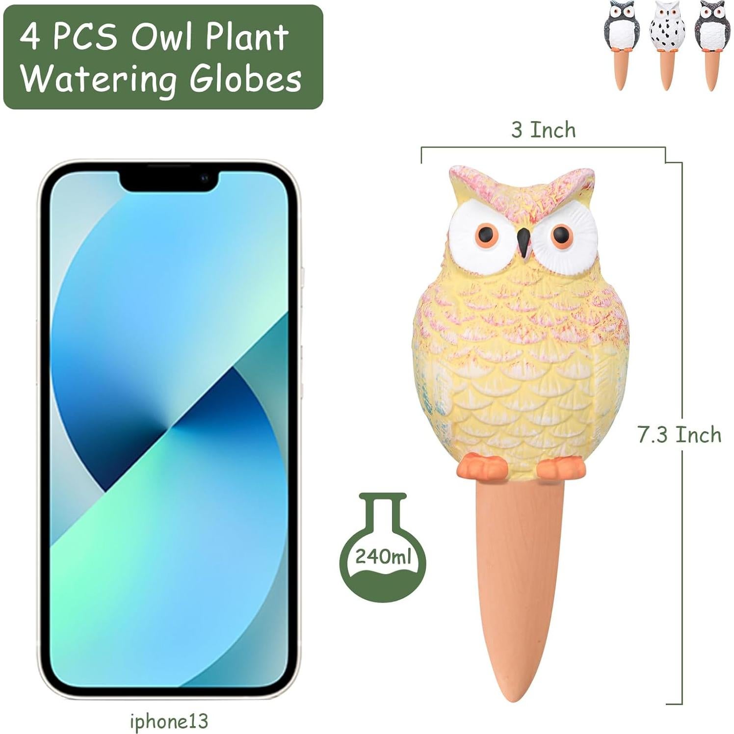 Esferas de Riego Automático Terracota 4PCS para Plantas