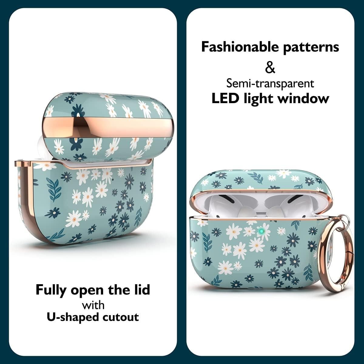 Funda TATOFY Cian para AirPods Pro 2019 - Protección Dura