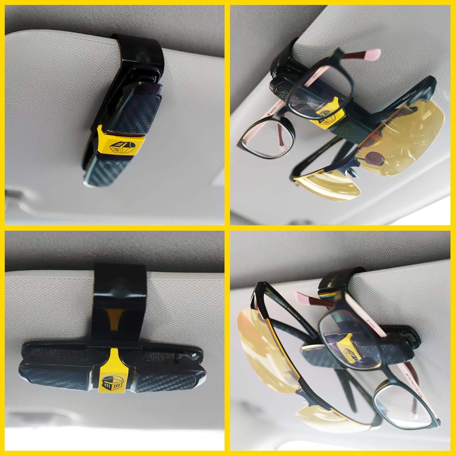 Soporte de Gafas de Coche BLUPOND - Clip Universal con Organizador