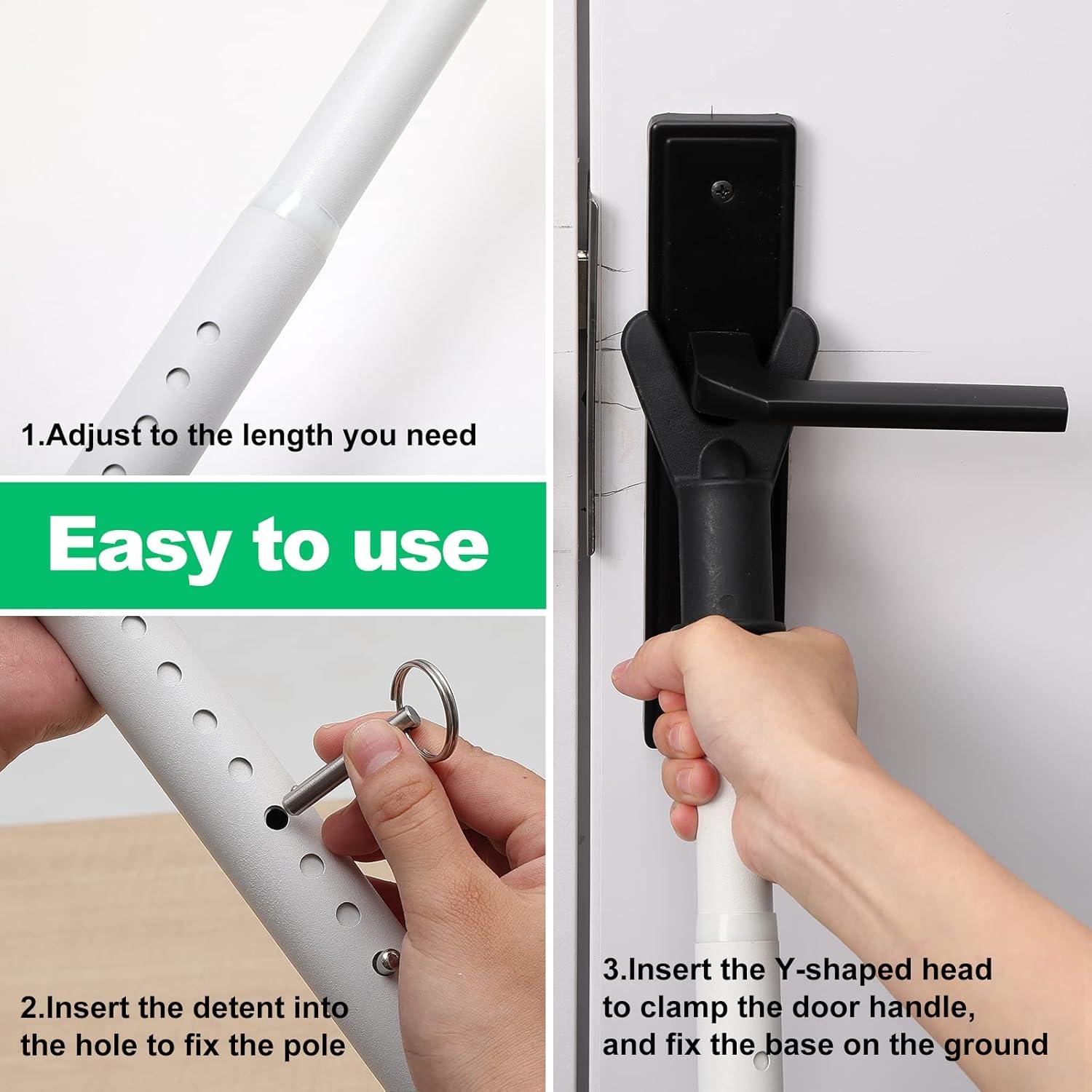 Cerradura de Seguridad para Puerta Deslizante Lcokeiy Blanca Ajustable