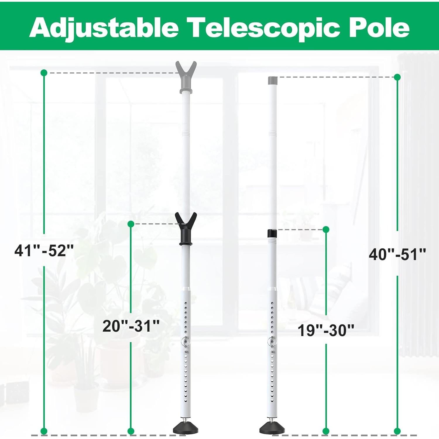 Cerradura de Seguridad para Puerta Deslizante Lcokeiy Blanca Ajustable