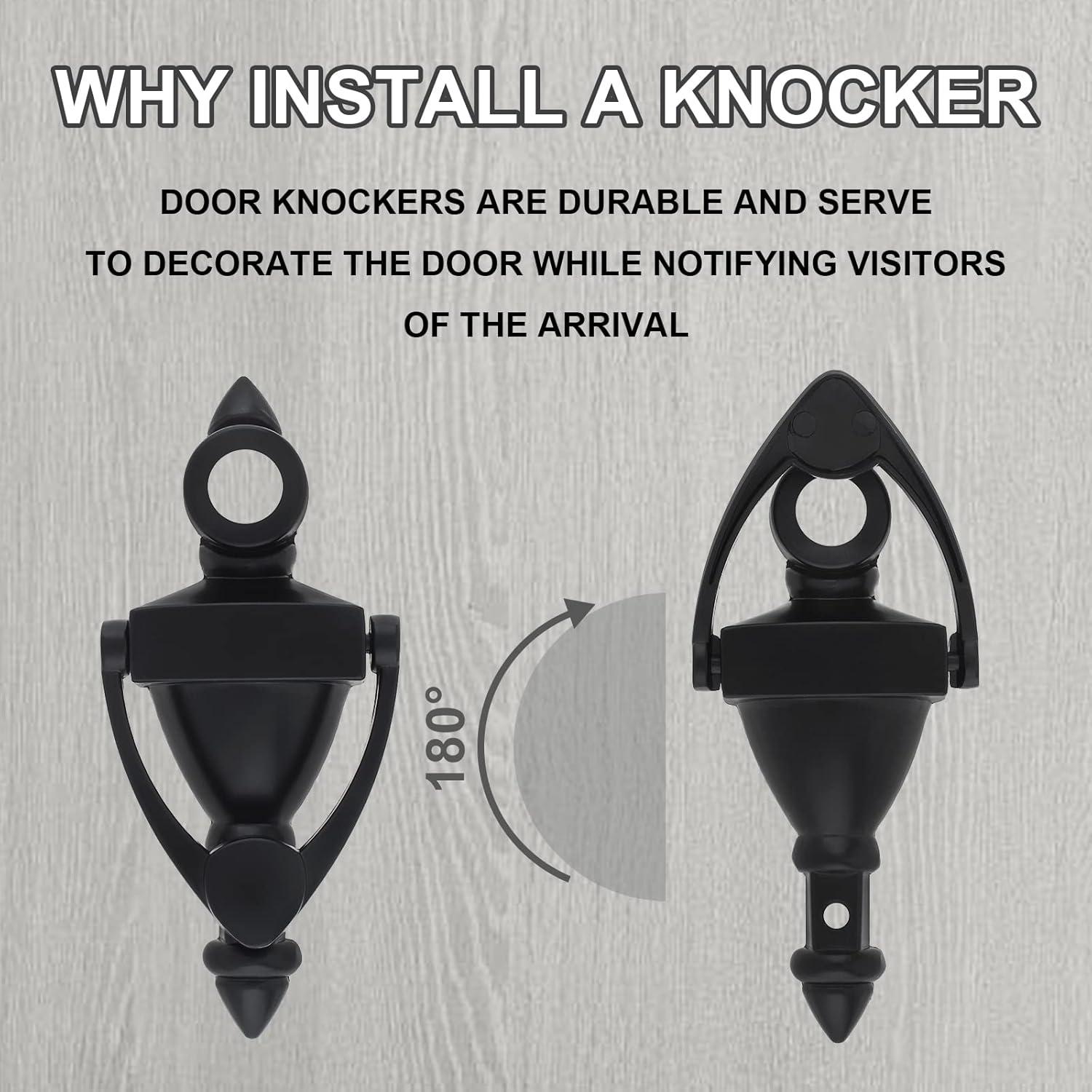 Mirador de Puerta 5" Negro HOJLKLD 180 Grados Zinc