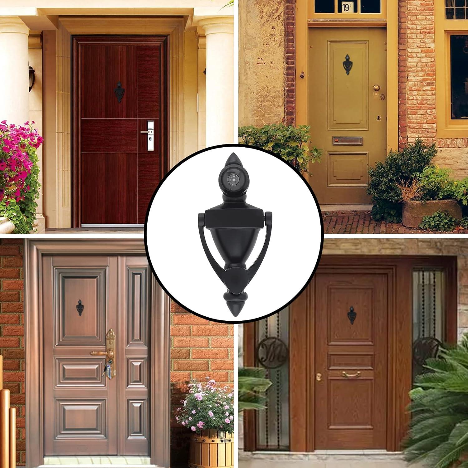 Mirador de Puerta 5" Negro HOJLKLD 180 Grados Zinc