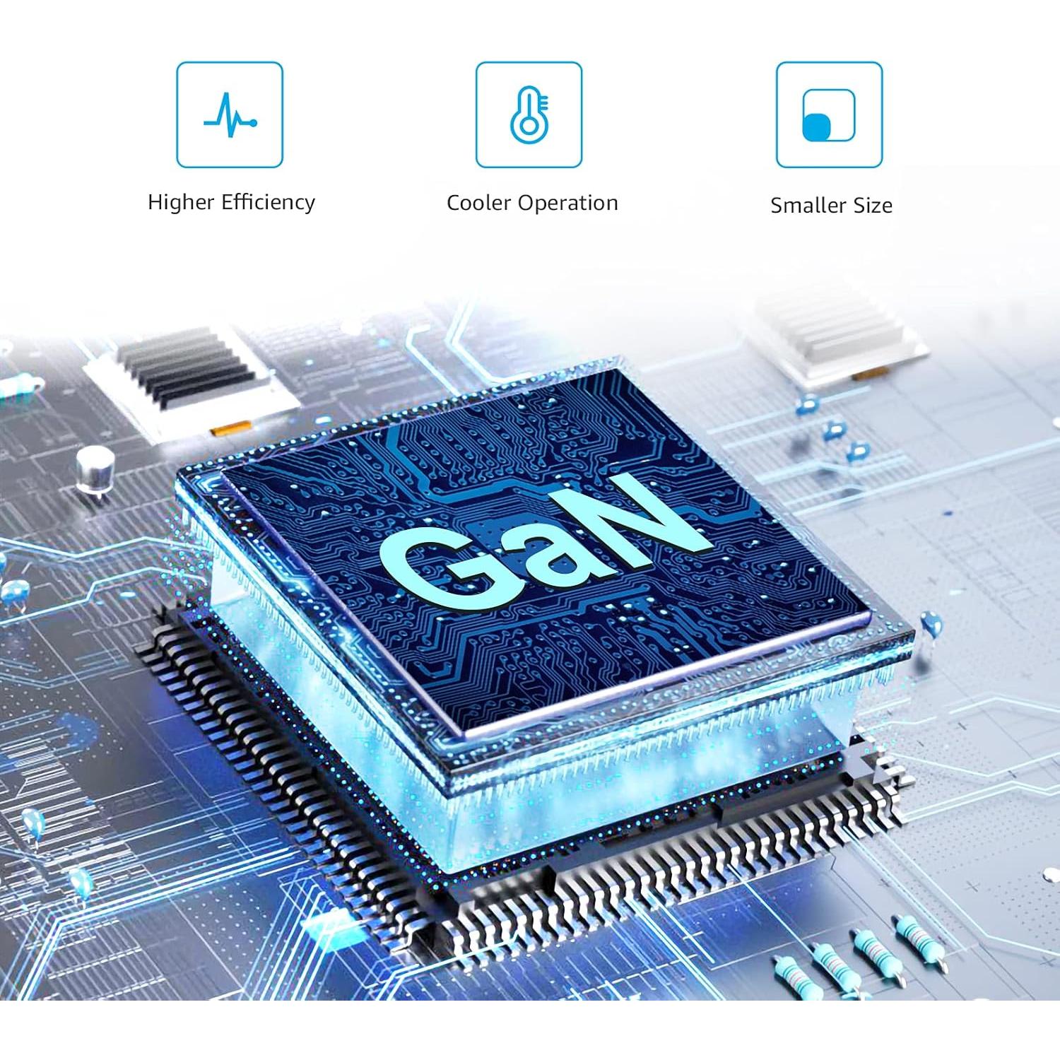 Cargador de Pared Amazon Basics 68W USB-C y USB-A Negro