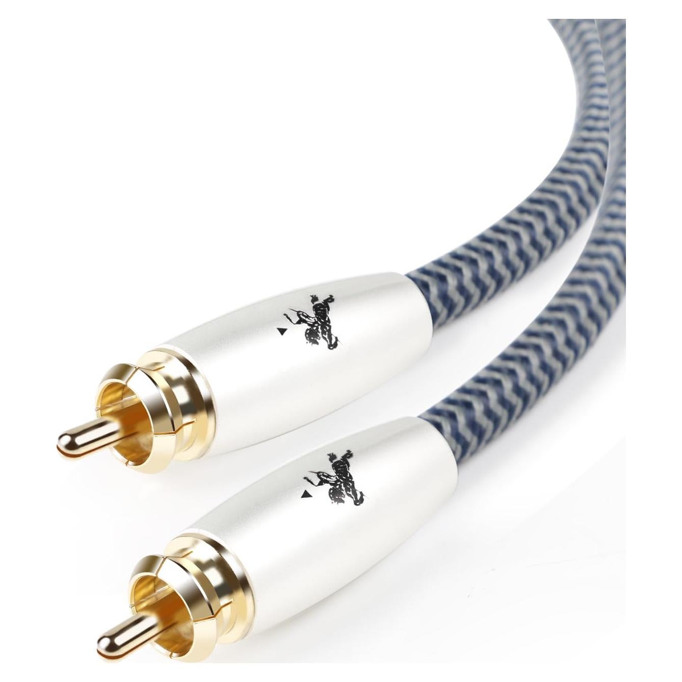 Cable Coaxial RCA a RCA 1M Impeto Doble Apantallado Oro