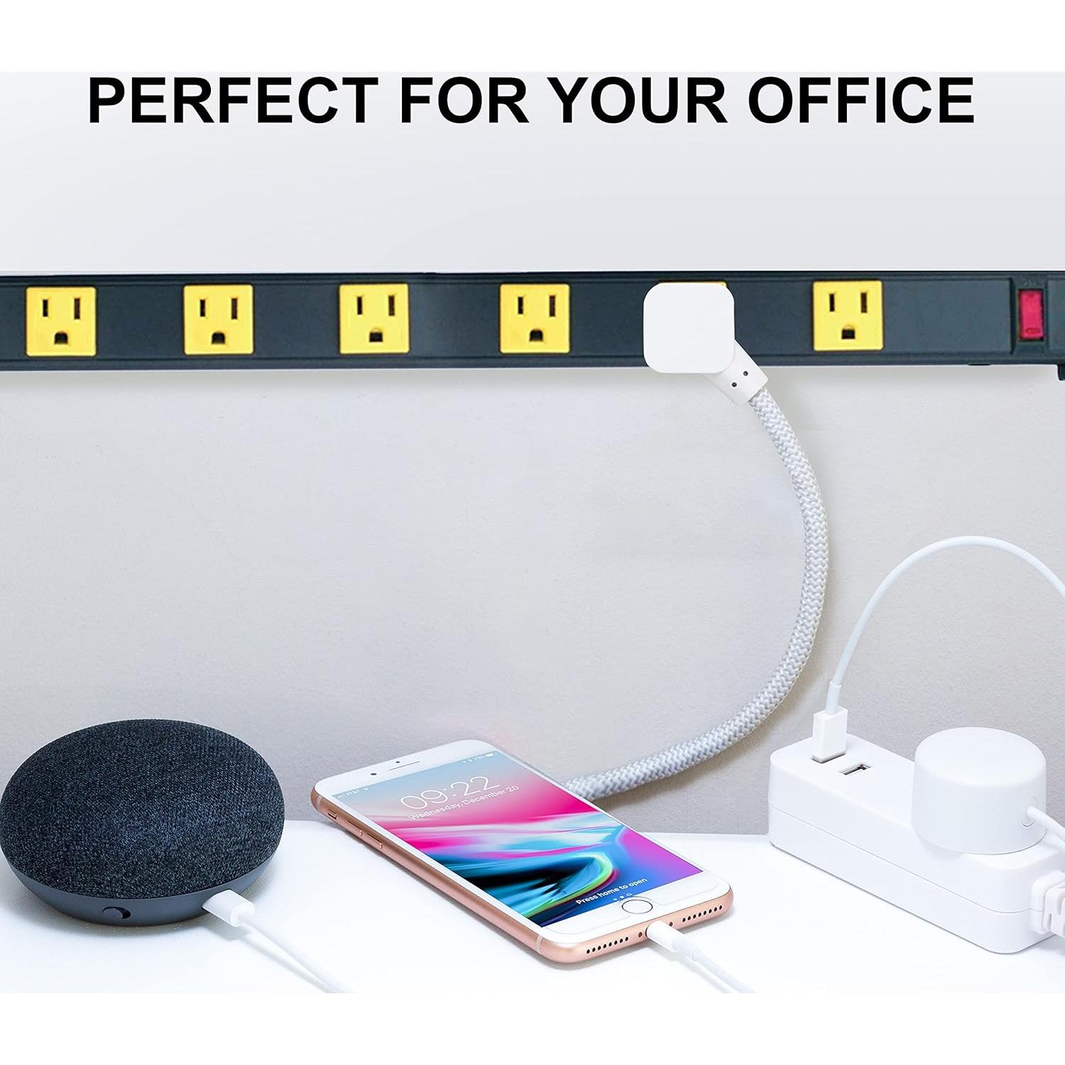 Tira de Enchufes de Pared Inland 03200, 6 Salidas, 3FT, 15A