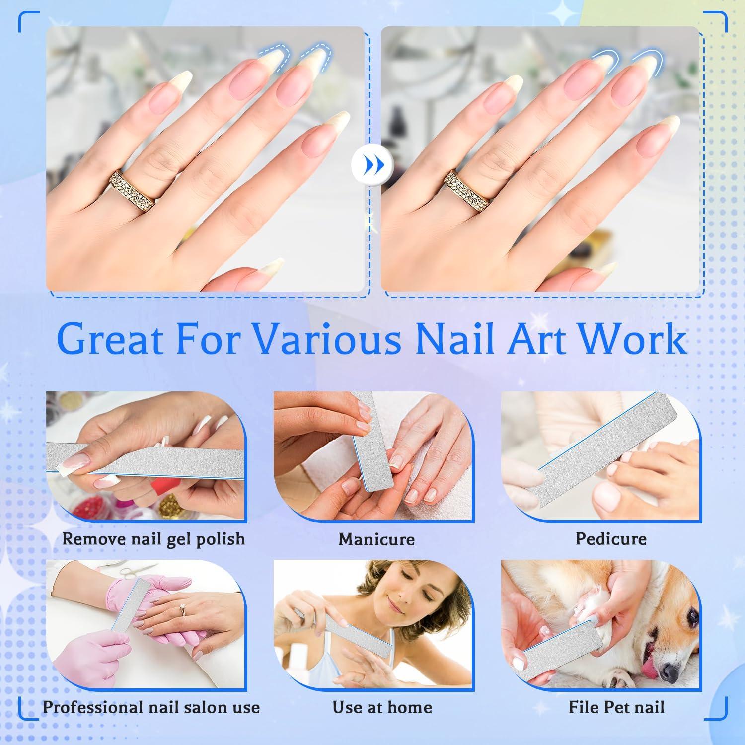 Archivos de Uñas BLESWIN Jumbo 25pcs Grano 60 Doble Cara