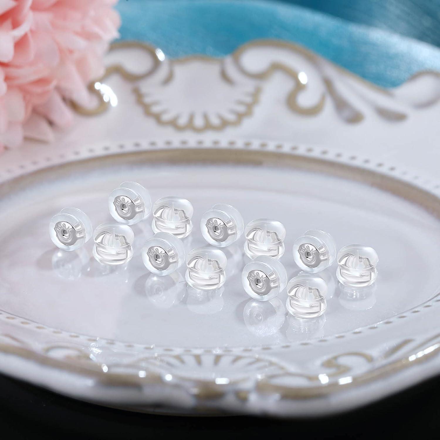 12 Respaldo de Aretes de Silicona Hipoalergénica Kerryjewl