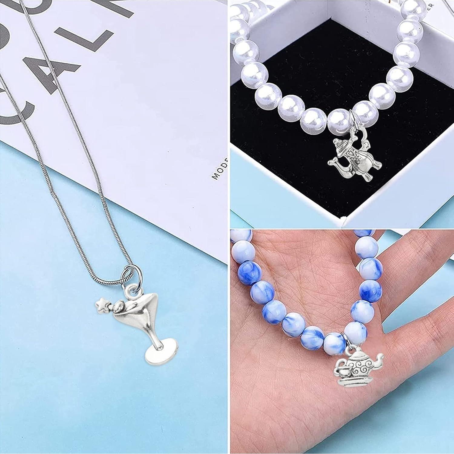 100 Piezas Charms de Té de la Tarde DanLingJewelry - 10 Estilos