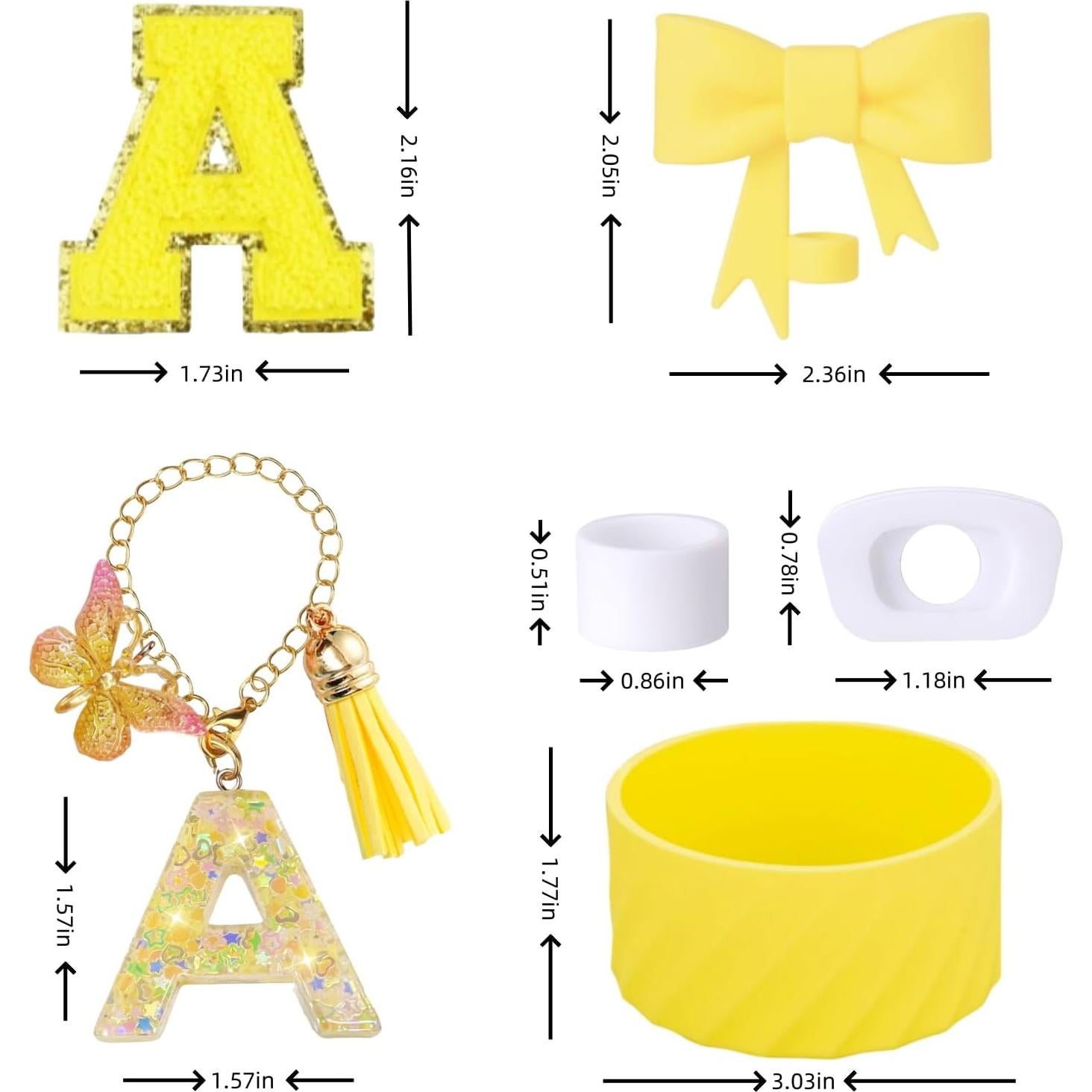 Conjunto de Accesorios Amarillos para Taza Stanley MOTEERLLU