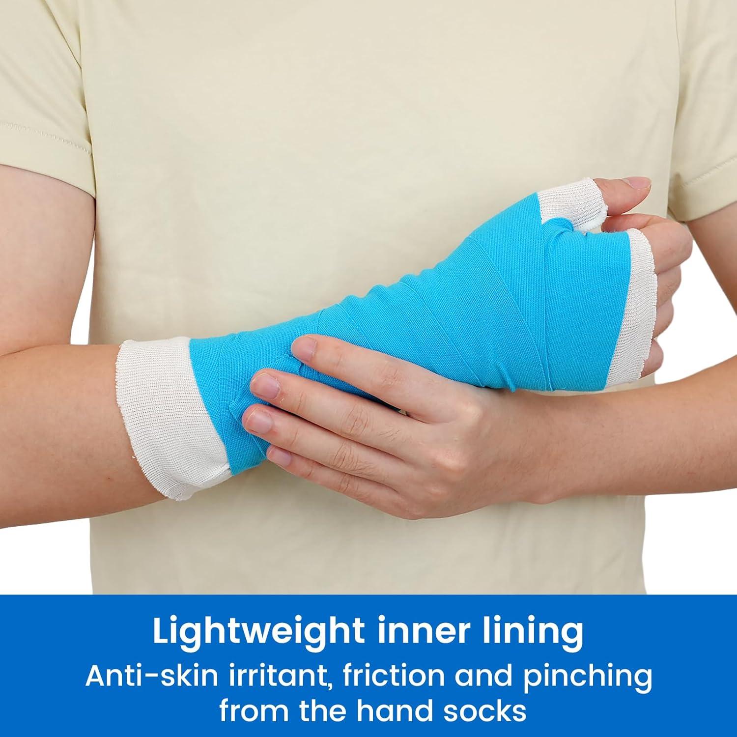 Calcetines de Mano Velpeau Blancos - Paquete de 10, Transpirables, S