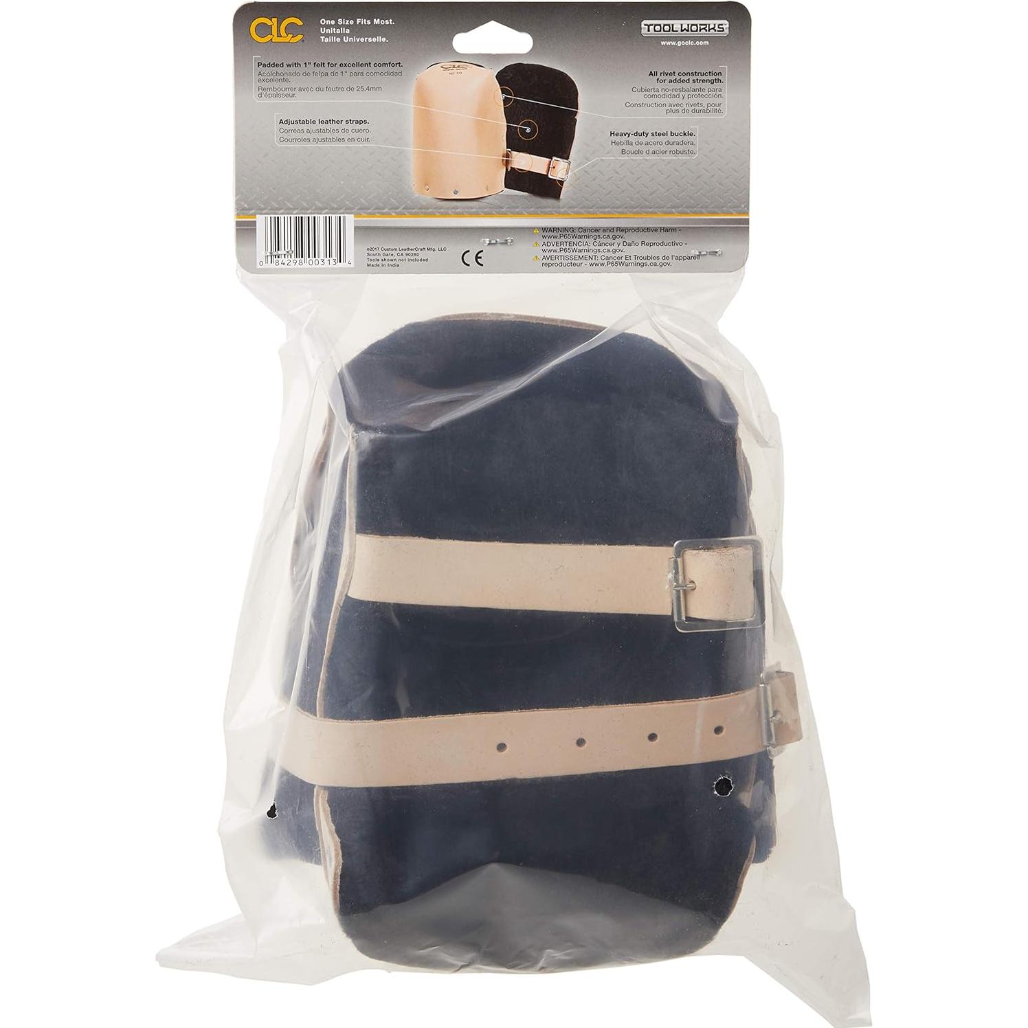 Rodilleras de Cuero Pesadas CLC 313 con Forro Doble Grueso