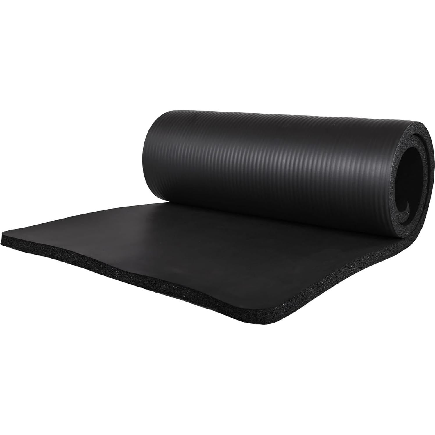 Esteras de Yoga BalanceFrom 180x60 cm con Almohadilla para Rodillas