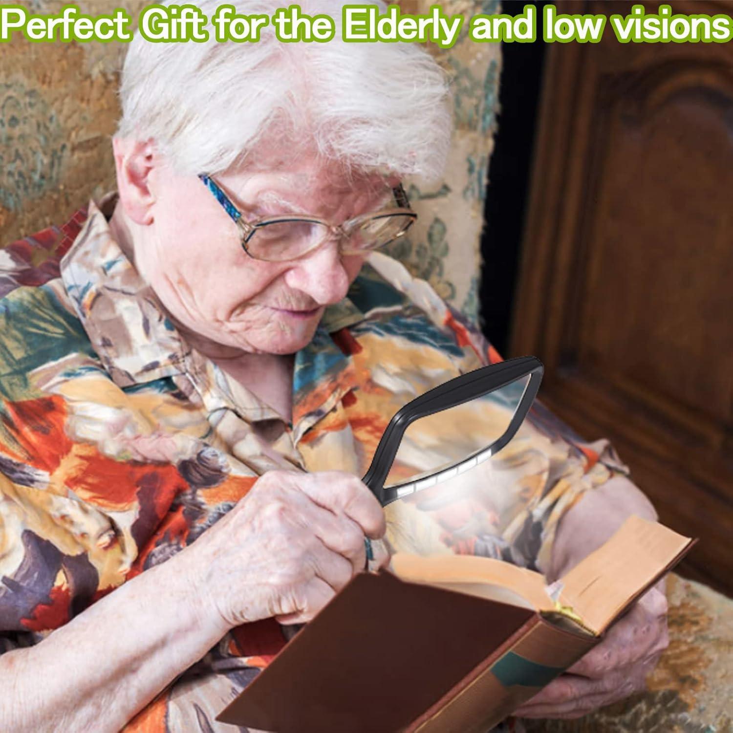 Lupa de Mano Plegable YUGYUJ 3X con Luz LED Regulable