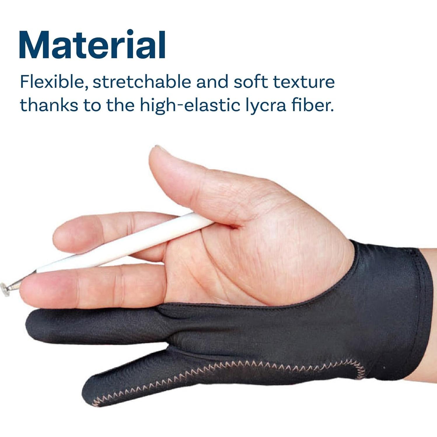 Guante de Dibujo Digital MMOBIEL Modelo A Mediano 2 Dedos