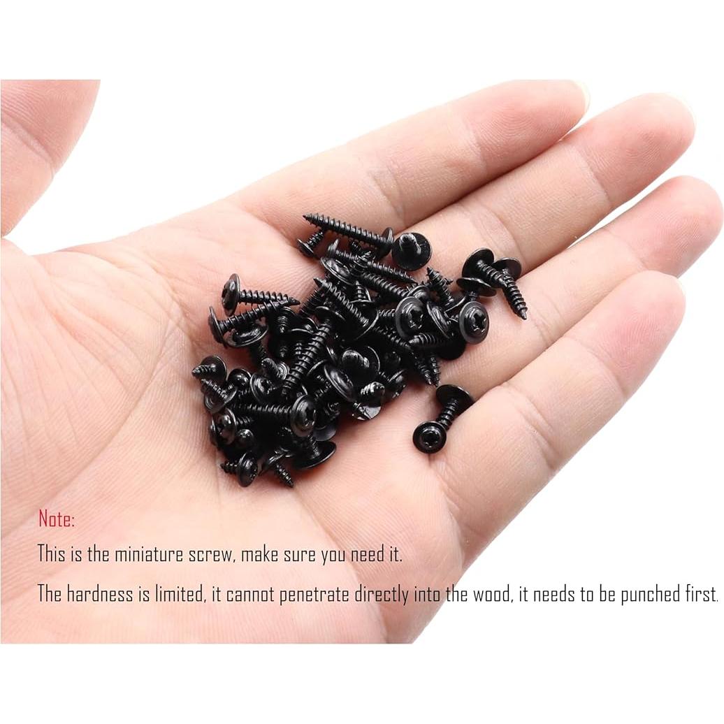 Kit de Tornillos Autoperforantes LBY 900pcs M2.3 M2.6 M3 Negro