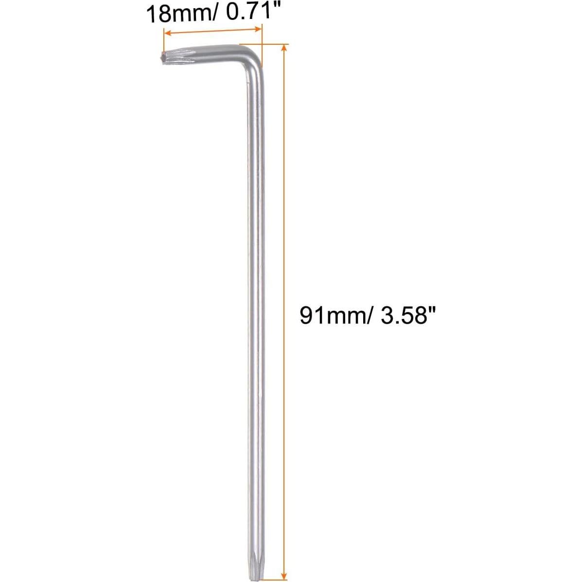 Llave Torx de Seguridad HARFINGTON T10 91mm Acero Alto Carbono