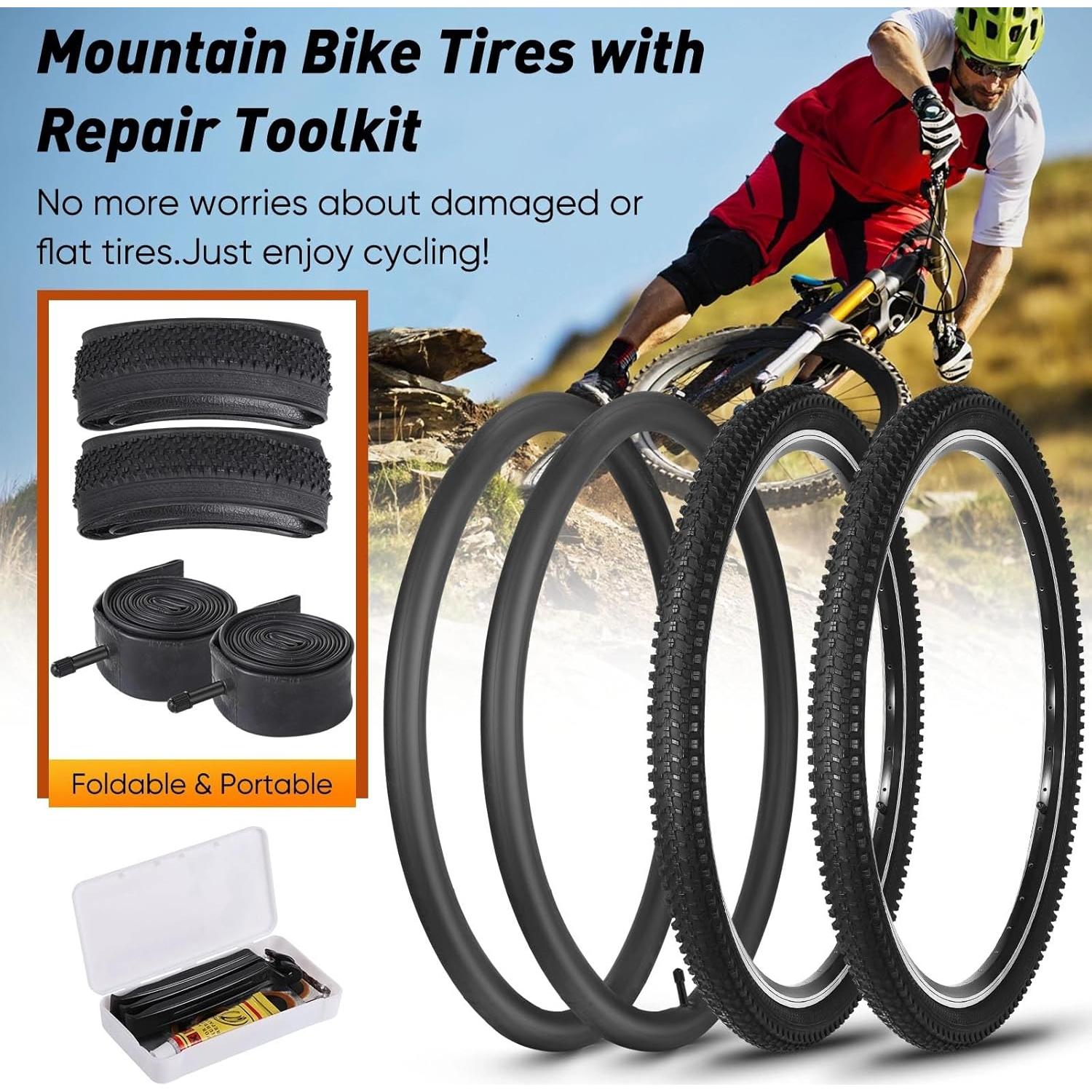 Neumáticos de Bicicleta de Montaña Fansport 24x1.95 Plegables