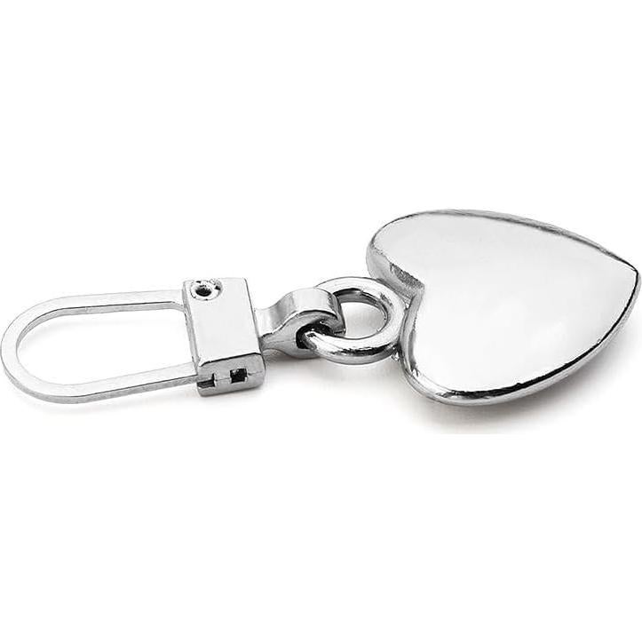 Set de 5 Tiradores de Cremallera Corazón Metal Dorado