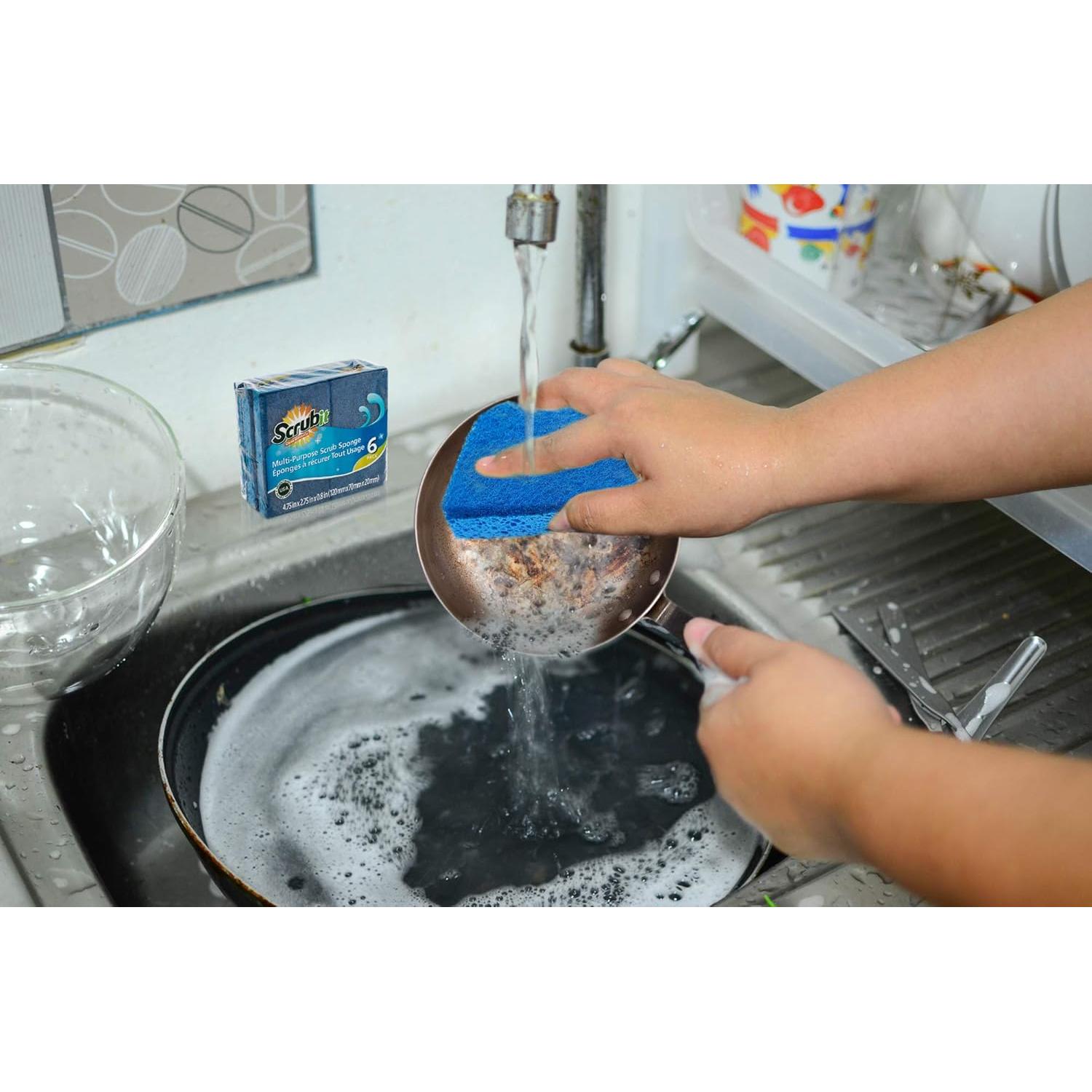 Esponjas de Limpieza Scrubit 6 Unidades Biodegradables