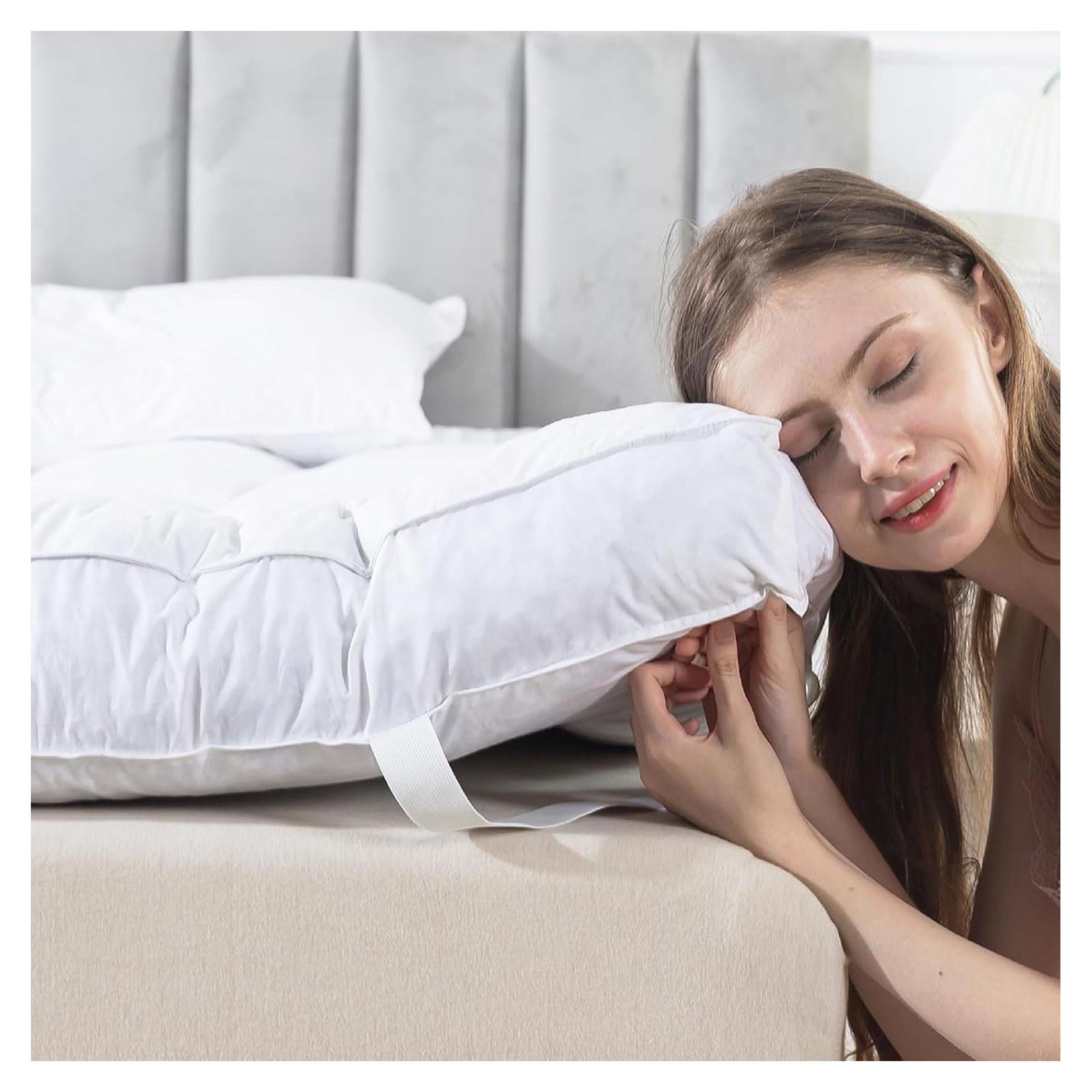 Capa de Colchón Esponjosa WhatsBedding Individual Algodón 12.7cm