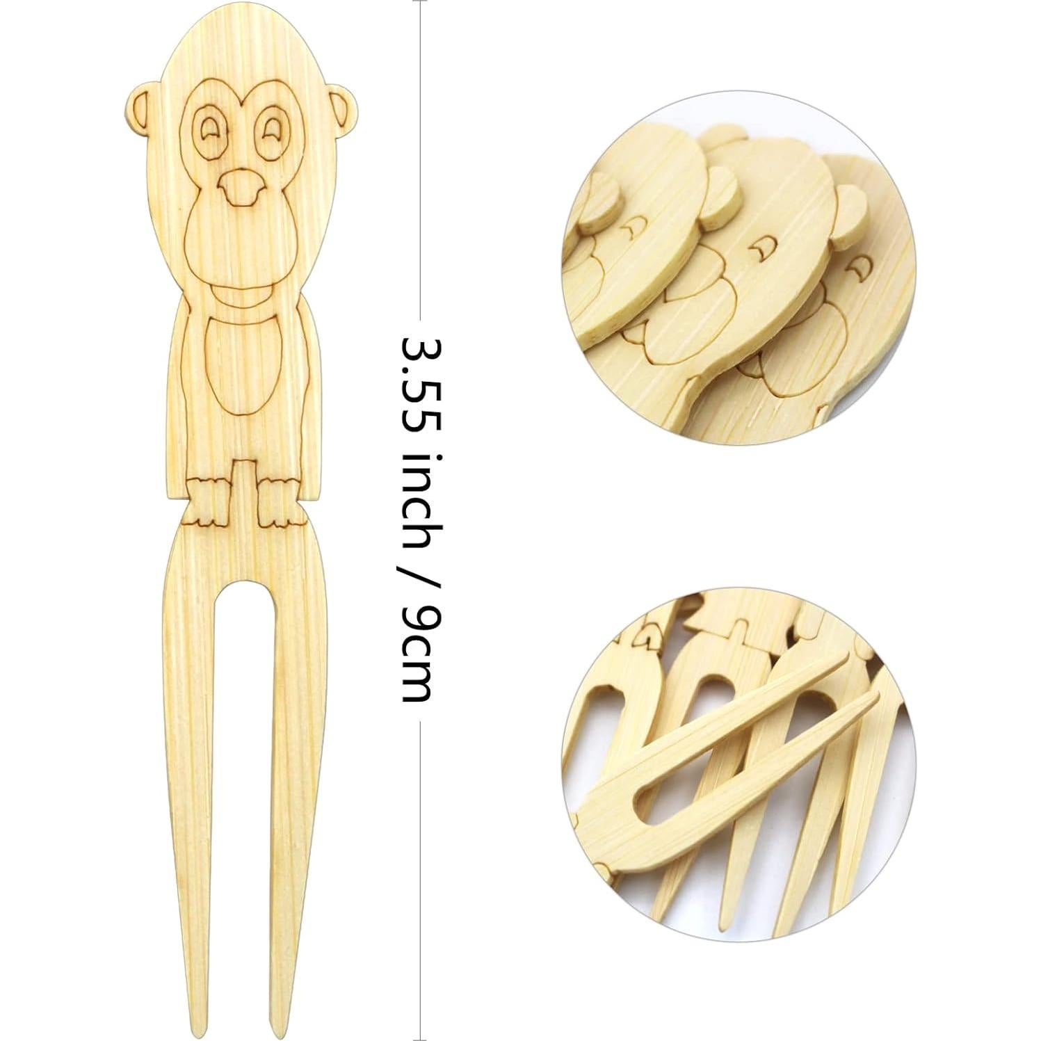 Palillos de Comida de Bambú AZUL TOP 100pcs 8.89cm Ecológicos