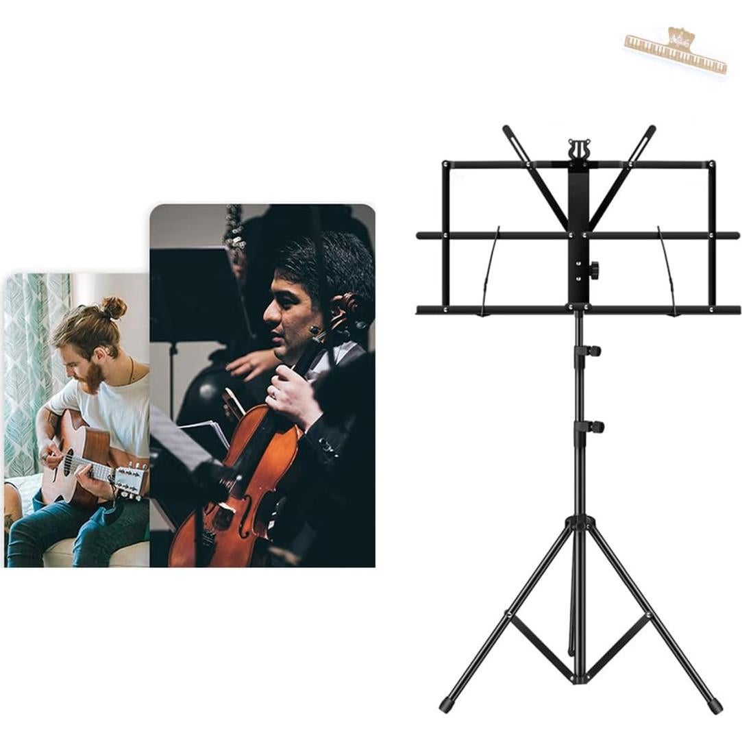 Soporte de Partituras Ajustable ENNBOM Plegable con Bolsa