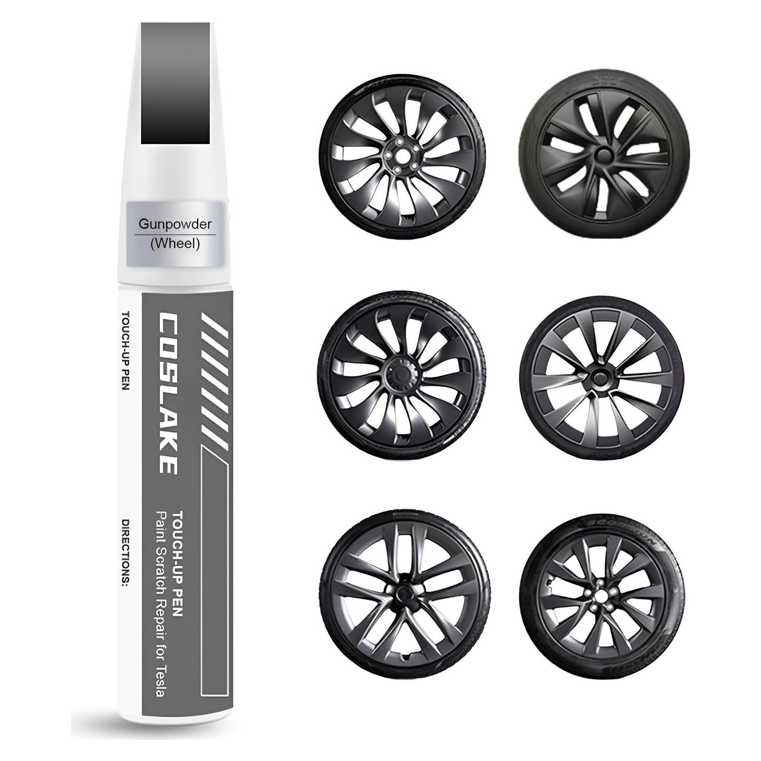Pintura para Retoque de Llantas COSLAKE Pólvora 12ml Tesla