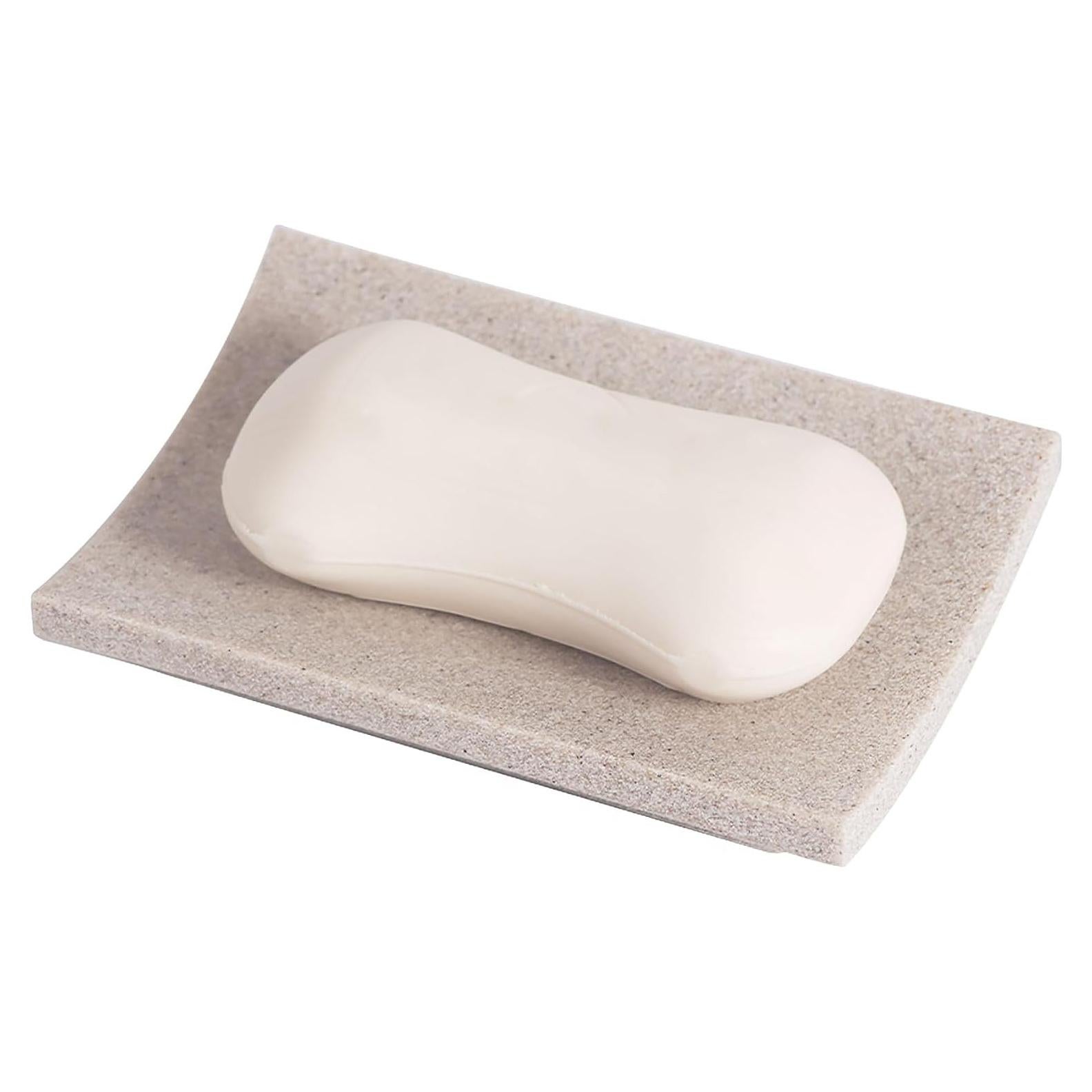 Plato de Jabón IMEEA Beige Antideslizante 11.94x8.64 cm