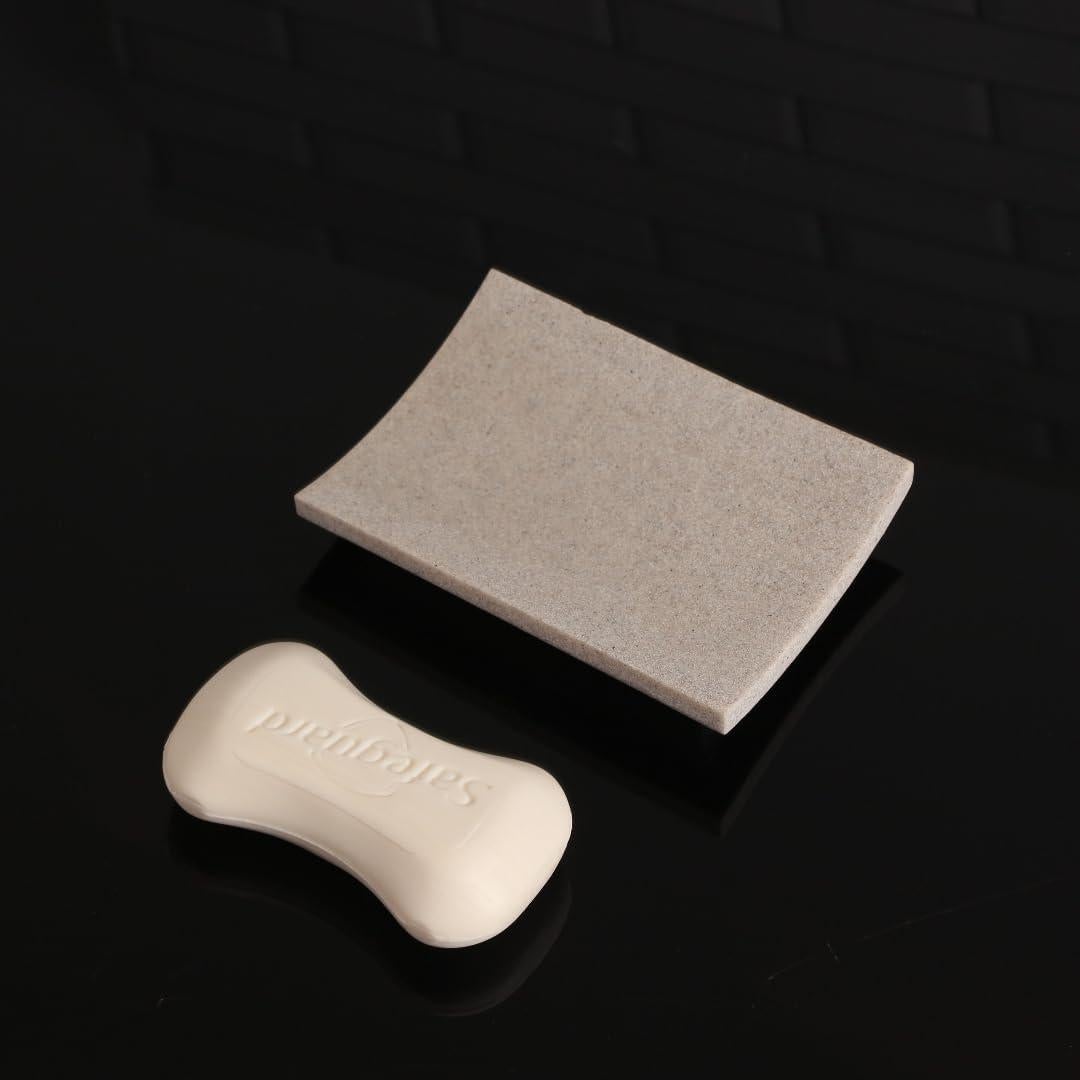 Plato de Jabón IMEEA Beige Antideslizante 11.94x8.64 cm