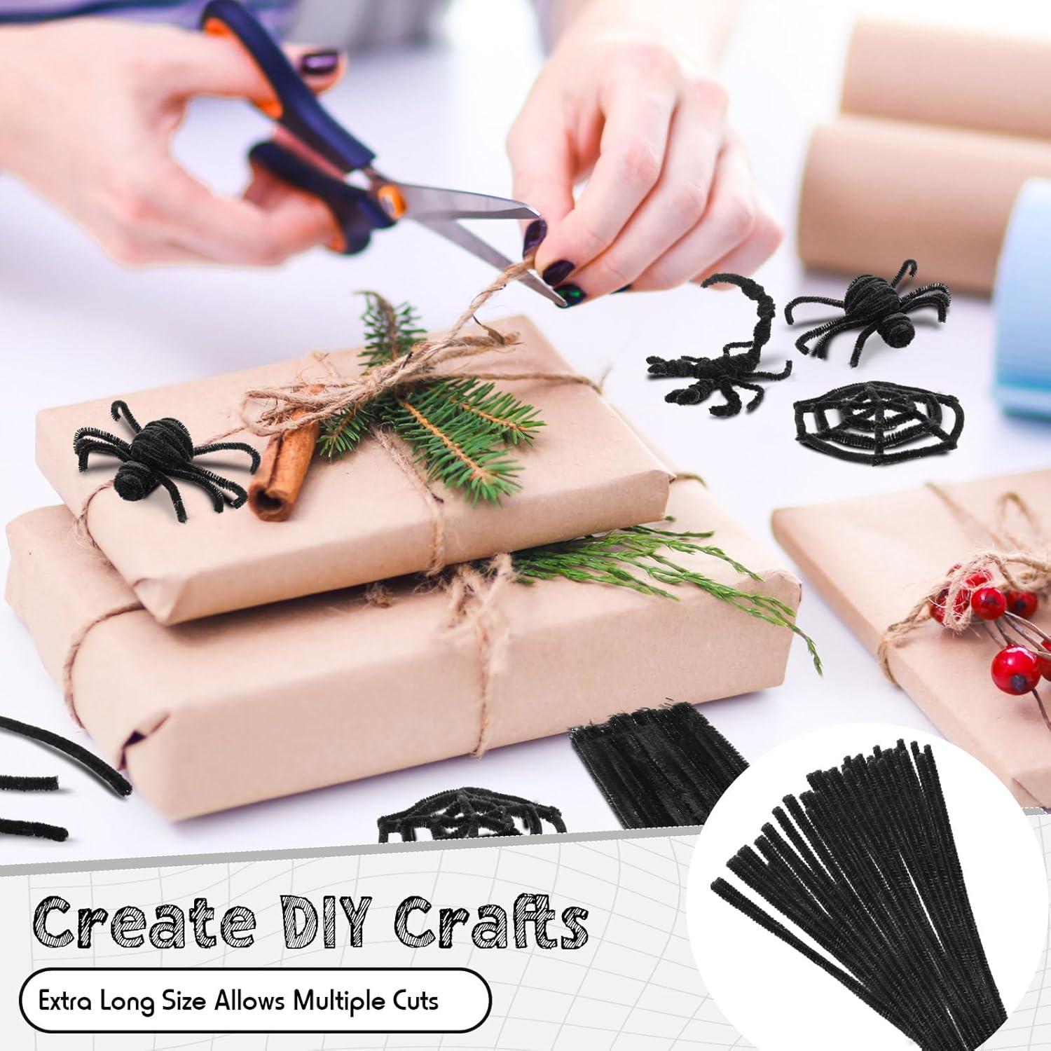 Limpiadores de Tubos Extra Largos RoundFunny 200 Pcs 61 cm Negros