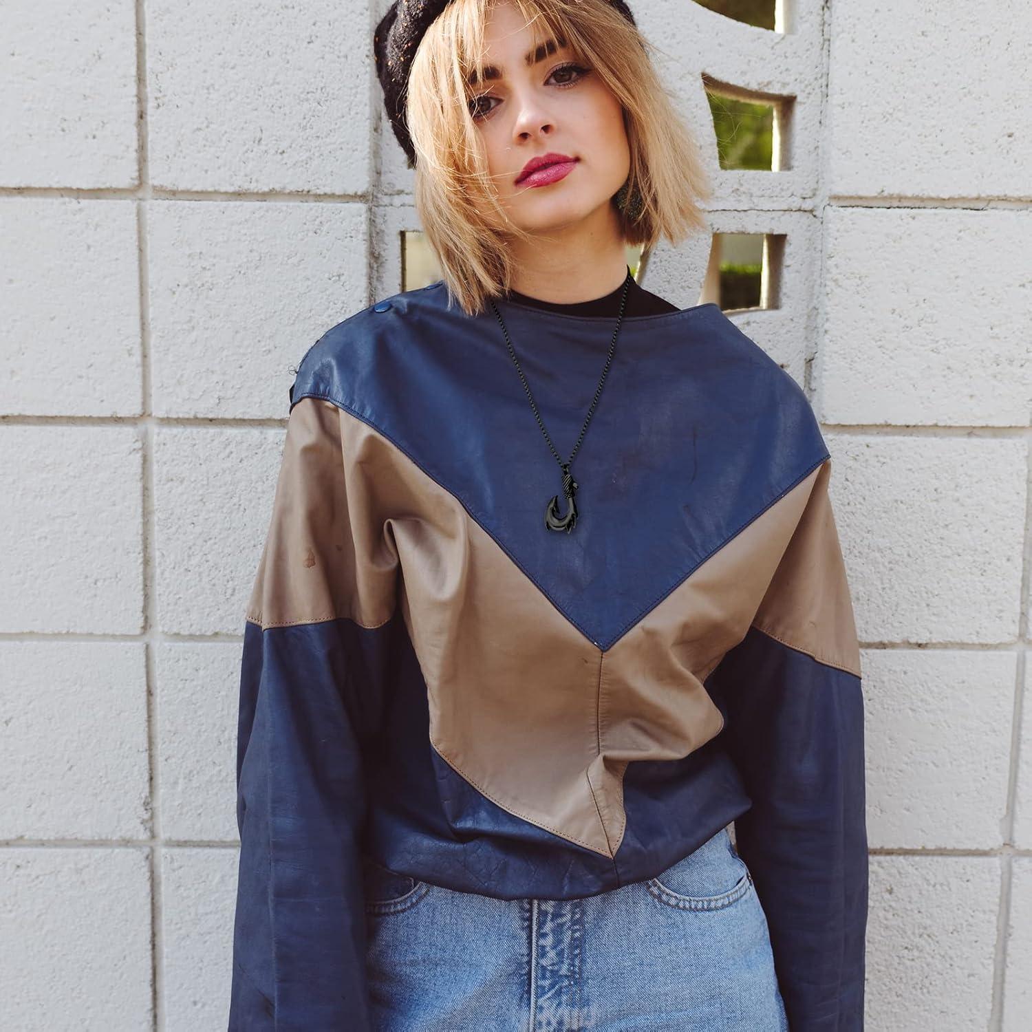 Collar de Urna de Cremación Anzuelo Maori LuxglitterLin 55cm